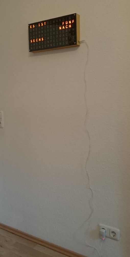 an der Wand